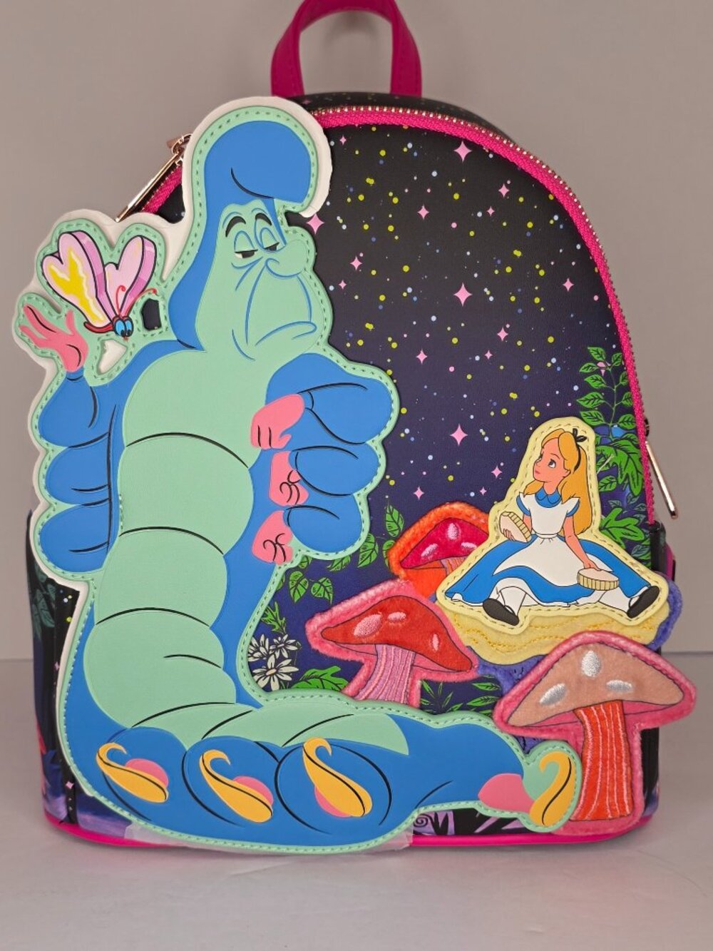 Loungefly Disney Alice In Wonderland Caterpillar & Alice Mini Backpack NWT